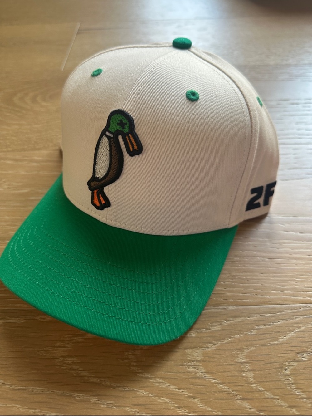 '47 White and Green Duck Patch Snapback Hat